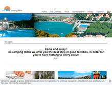 Tablet Screenshot of campingriells.com